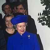 Královna během návštěvy Moskvy