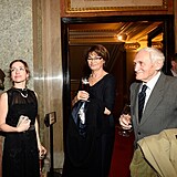 Vojta Dyk s manželkou Tatianou a svými rodiči Věrou Dykovou a Radko Pytlíkem.