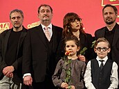 Herecká delegace na premiée Mimoádné události v kin Lucerna