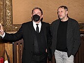 Robert Miklu a Igor Chmela na premiée snímku Mimoádná událost