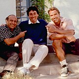 Danny DeVito, Ivan Reitman a Arnold Schwarzenegger se setkali na natáčení...