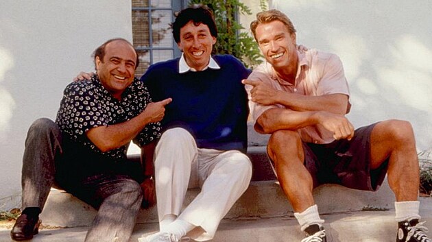 Danny DeVito, Ivan Reitman a Arnold Schwarzenegger se setkali na naten komedie Junior.