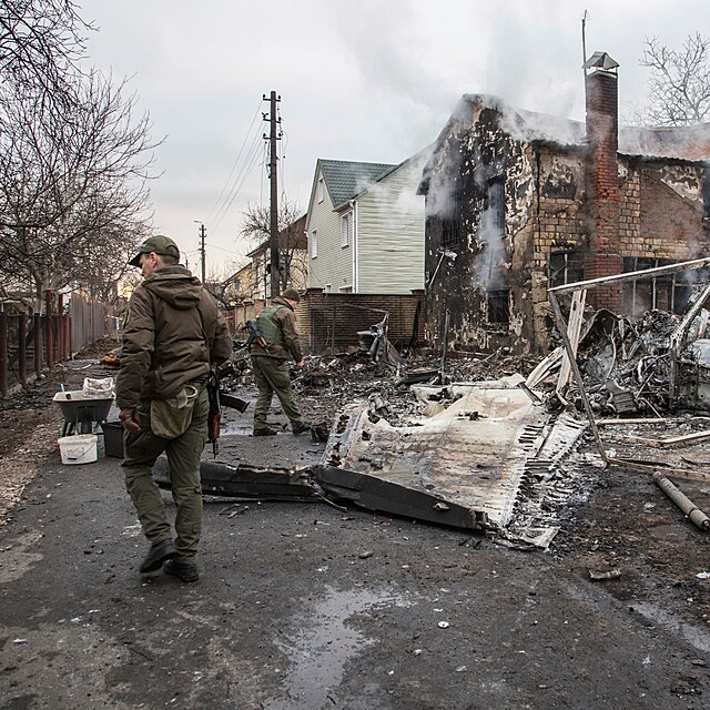 Těžké boje probíhají o hlavní město Kyjev.