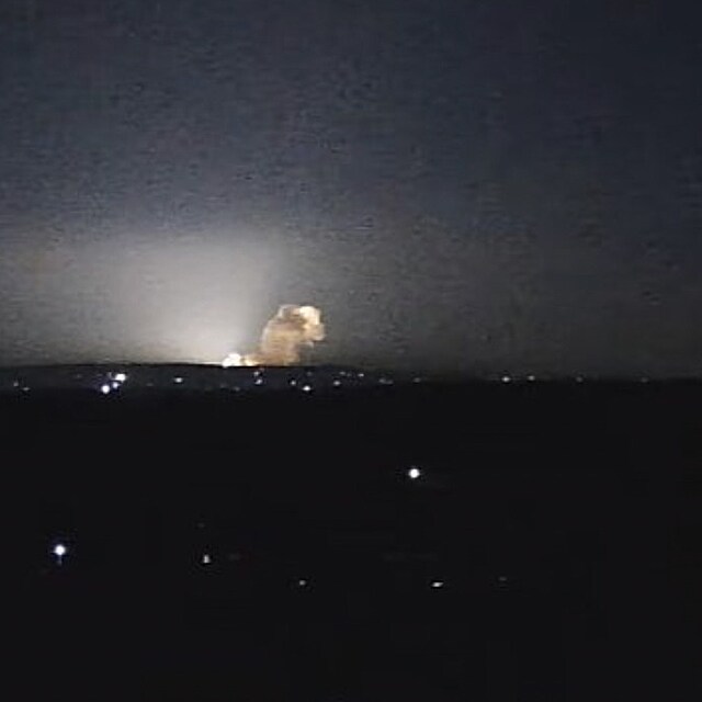 Siln exploze blzko Charkova na Ukrajin.