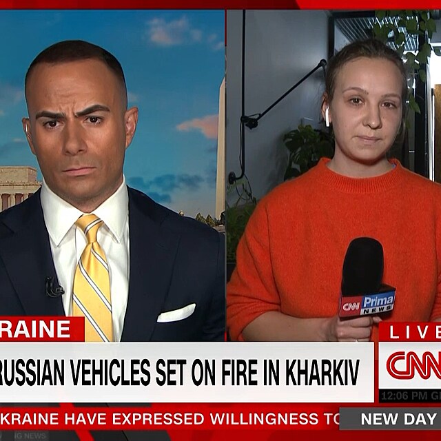 Darja Stomatov v ivm vstupu pro americkou CNN.