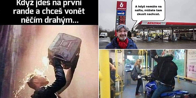 Ceny benzínu v Česku boří hranice. Už se staly i předmětem lidové tvořivosti.