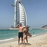 Monika Bagrov si uv po boku Macha v Dubaji