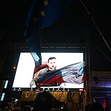 Demonstrace na podporu Ukrajiny na Václavském náměstí: K přítomným promluvil i...