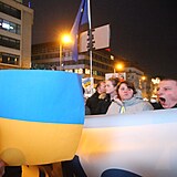 Demonstrace na podporu Ukrajiny na Václavském náměstí: K přítomným promluvil i...