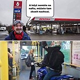 Ceny benzínu v Česku boří hranice. Už se staly i předmětem lidové tvořivosti.