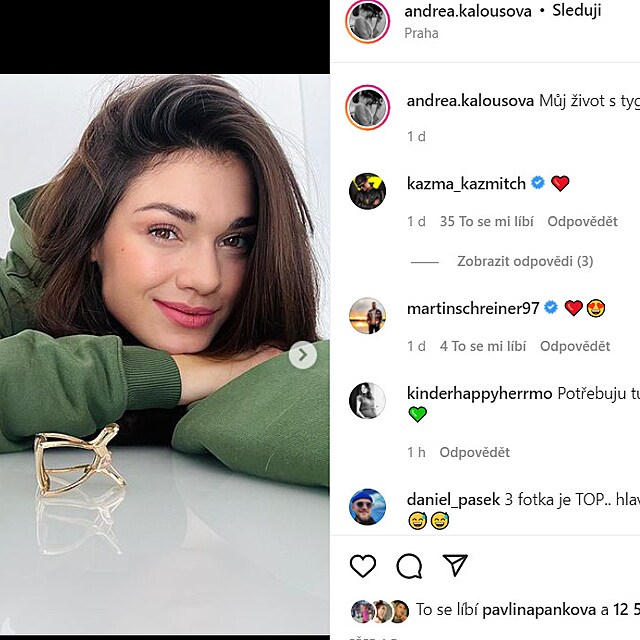 Kazma bval lsce posl na Instagramu srdika.