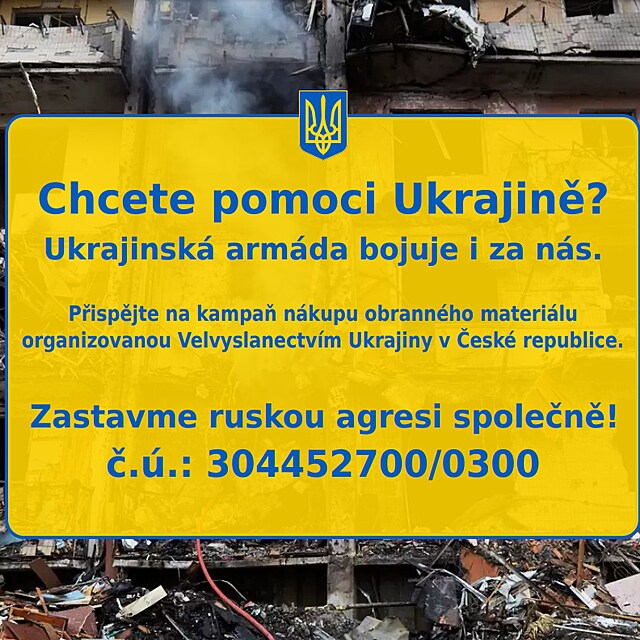 Sbírka na pomoc ukrajinské armádě