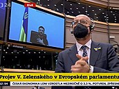 Projev ukrajinského prezidenta v EP.