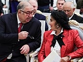 Alier Usmanov s manelkou Irinou