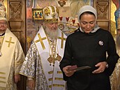 Svetlana Poljaková s patriarchou Kirillem