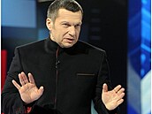 Prokremelský moderátor Vladimir Solovjev si ve svém poadu nebral a nebere...