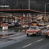 Čerpací stanice na Strakonické v Malé Chuchli si zahrála ve filmu Pumpaři od...