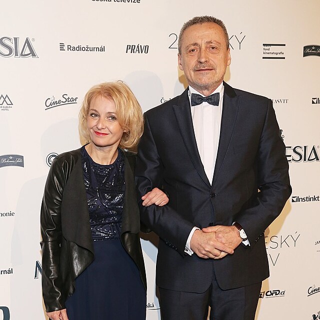 Veronika se svým třetím manželem Martinem Stropnickým.