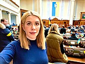 Kira Rudiková je sympatickou poslankyní ukrajinského parlamentu.