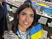 Maria Mezentsevová je krásnou ukrajinskou poslankyní.