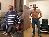 Martin Zounar za poslední rok uel velký kus cesty. Zhubl tém 20 kilo.
