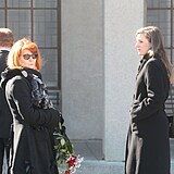 Pohřeb Evy Zaoralové v pražských Strašnicích: Mezi prvními dorazily Uljana...