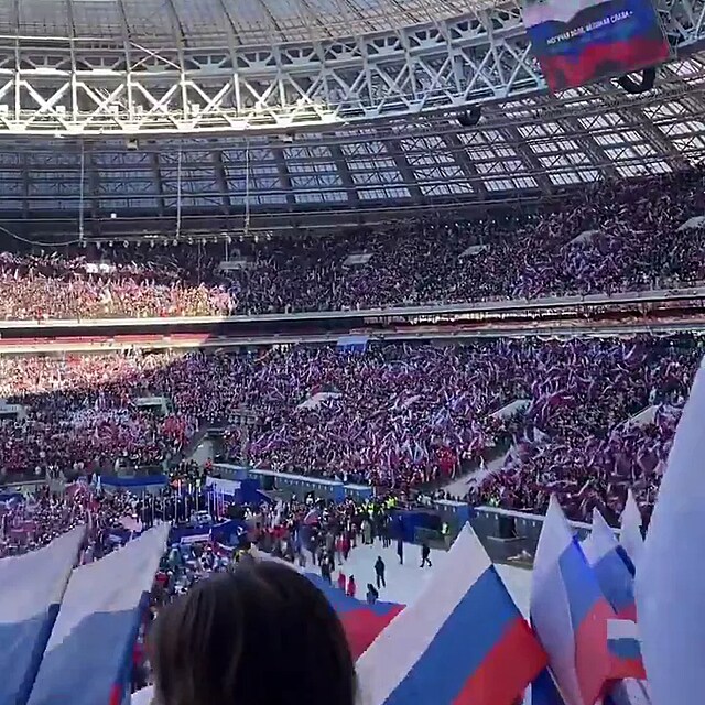 Jevgenij Pljuenko nechybl na moskevskm stadionu Luniki, kde ml projev...