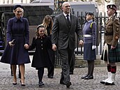 Zara Phillips, dcera královské princezny Anny, její manel Mike Tindall a...