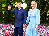 Silvio Berlusconi se svou krásnou Martou.