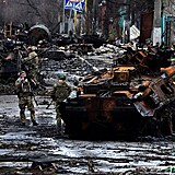 Ukrajinské ministerstvo obrany osvobozené město Buča označilo za druhou...