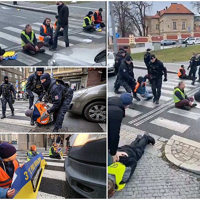 esk odno hnut Extinction Rebellion pomh Ukrajin blokdami praskch...