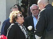 Jiina Bohdalová na pohbu Josefa Aloise Náhlovského