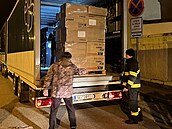 Jihoeský kraj 28. února na Ukrajinu poslal 60 palet, dva plné kamiony...
