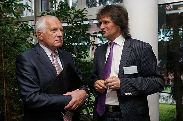 Miroslav Ševčík s exprezidentem Václavem Klausem