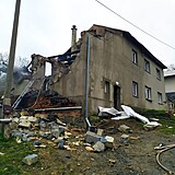 Takto vypadá dům po výbuchu.