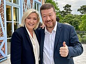 Tomio Okamura s Marine Le Penovou