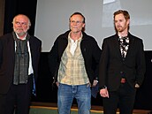 Igor Bare, Karel Roden a Michal Dalecký na premiée snímku Promleno