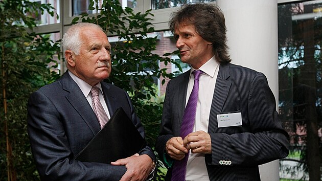 Miroslav evík s exprezidentem Václavem Klausem
