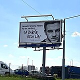 Hnut ANO u se vytasilo s pedvolebnmi billboardy Za Babie bylo lp!.