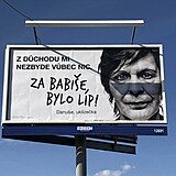 Hnutí ANO už se vytasilo s předvolebními billboardy Za Babiše bylo líp!.