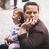 Ukrajint Romov na Hlavnm ndra v Praze