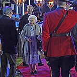 Královna Alžběta II. vypadala během jedné z prvních událostí oslav platinového...