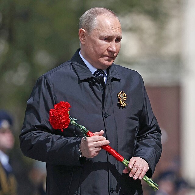 Vladimir Putin bhem oslav Dne vtzstv