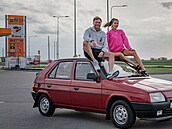 Andrea Bezdková a Tomá Zástra na cest do Finska, kam vyrazili kodou...