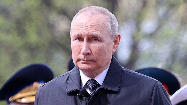 Vladimir Putin bhem oslav Dne vtzstv