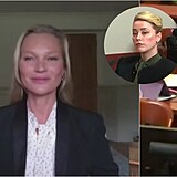 Kate Moss promluvila u soudu a pi vzpomnce na vztah s Deppem se usmla....