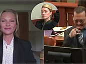 Kate Moss promluvila u soudu a pi vzpomínce na vztah s Deppem se usmála....