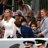 Lady Louis Windsor během oslav platinového jubilea.