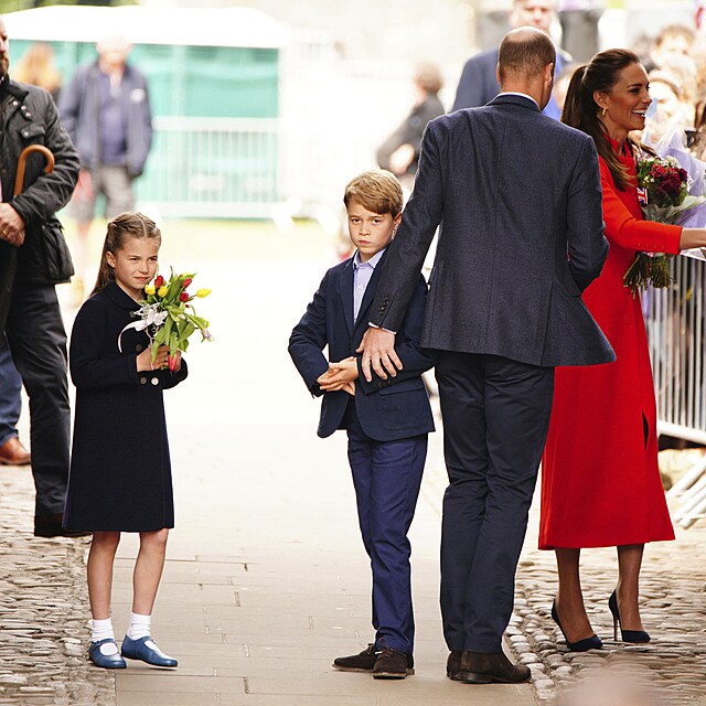 Prvn krlovsk nvtva prince George a princezny Charlotty