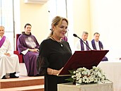 Dagmar Havlová během proslovu